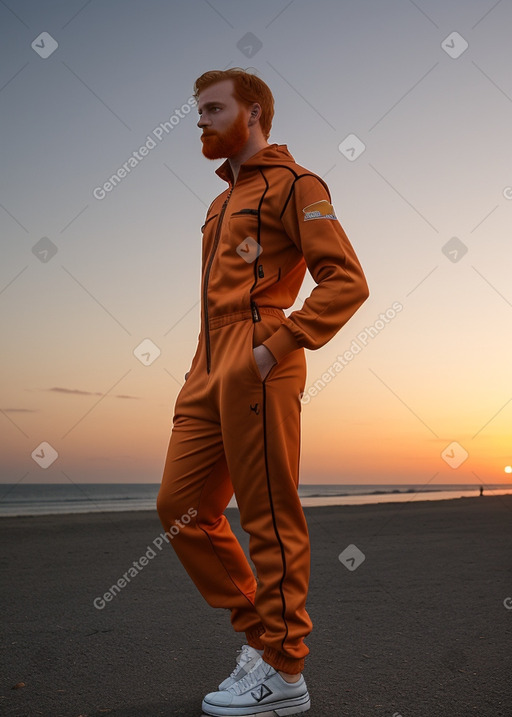 Arab adult male with  ginger hair