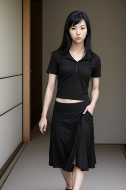 Japanese adult female with  black hair