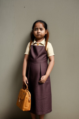 Nepalese child girl with  ginger hair