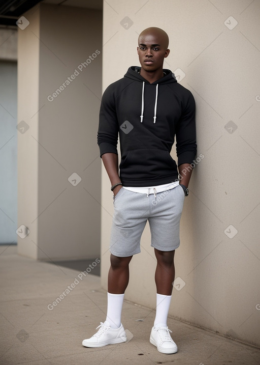 Ghanaian adult male with  black hair