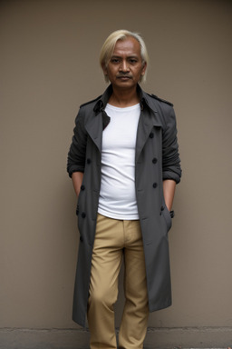 Nepalese 45 years male with  blonde hair