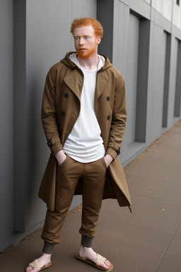 African american young adult male with  ginger hair