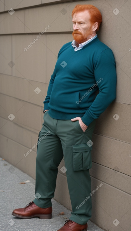 Polish middle-aged male with  ginger hair