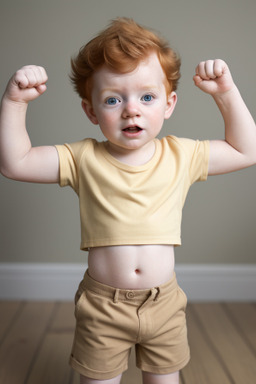 Irish infant boy with  ginger hair