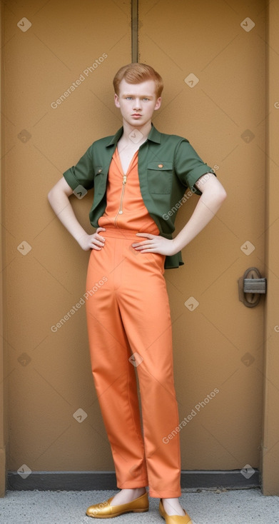 Teenager male with  ginger hair