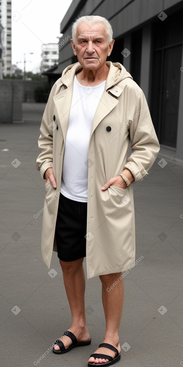 Albanian elderly male with  blonde hair