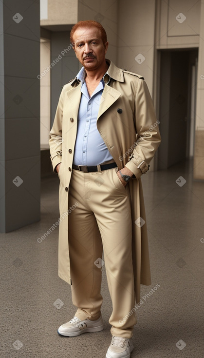 Algerian middle-aged male with  ginger hair