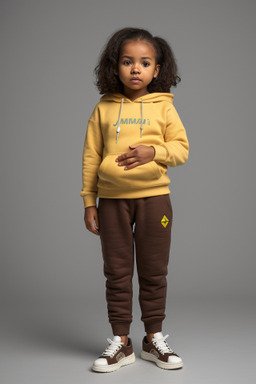 Jamaican infant girl with  brown hair