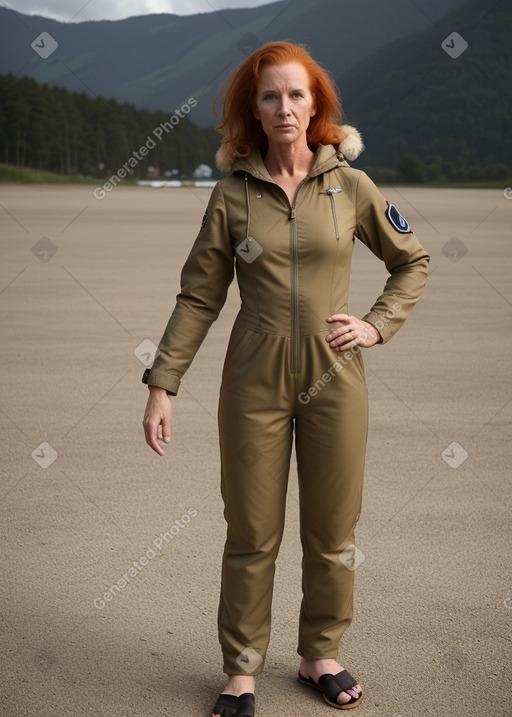 Austrian 45 years female with  ginger hair