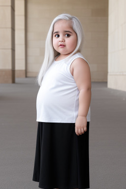 Jordanian infant girl with  white hair