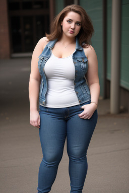 Irish adult female with  brown hair