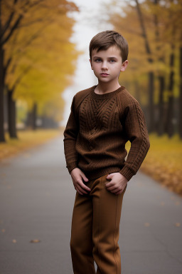 Ukrainian child male with  brown hair