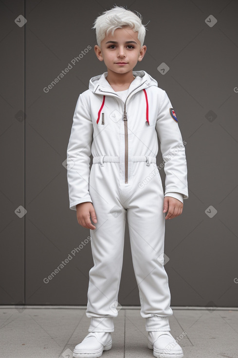 Armenian child boy with  white hair