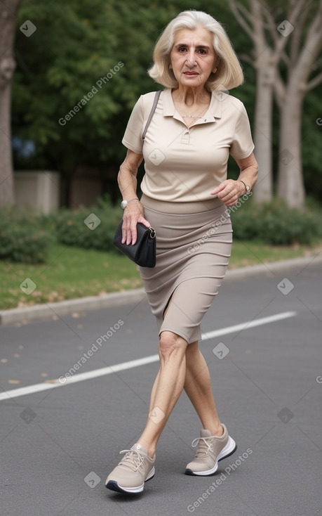 Armenian elderly female with  blonde hair