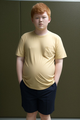 Japanese teenager boy with  ginger hair