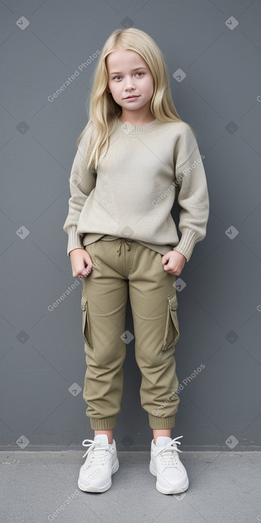 New zealand child girl with  blonde hair