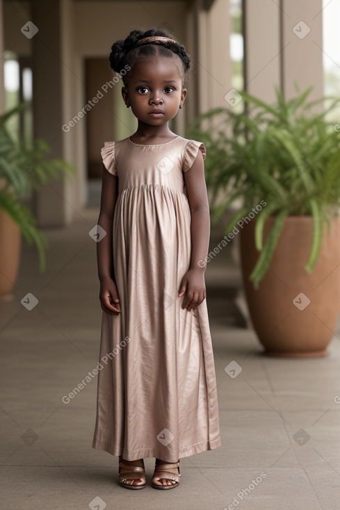 African infant girl with  gray hair