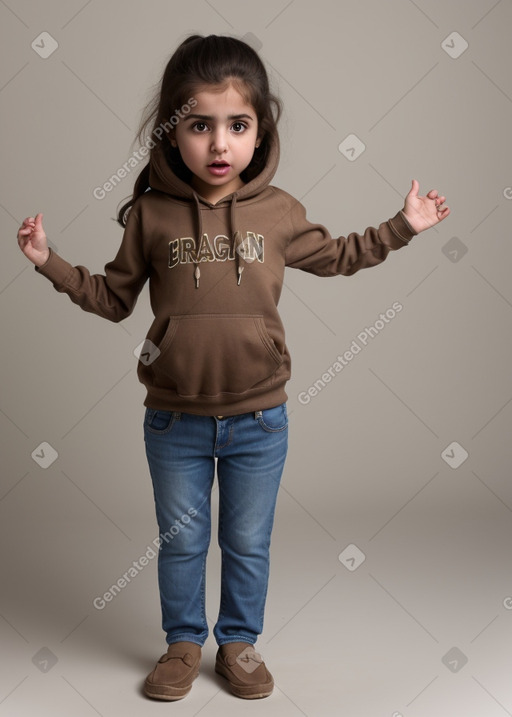 Iraqi infant girl with  brown hair