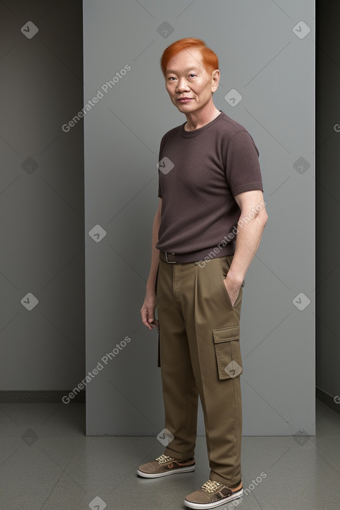 Singaporean 45 years male with  ginger hair