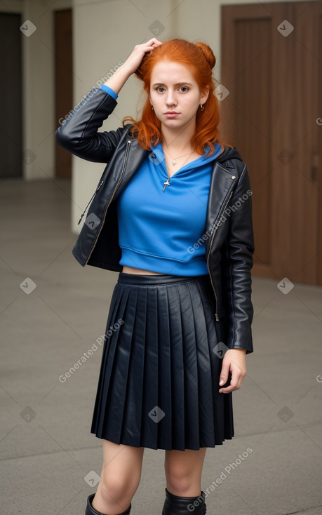 Paraguayan young adult female with  ginger hair