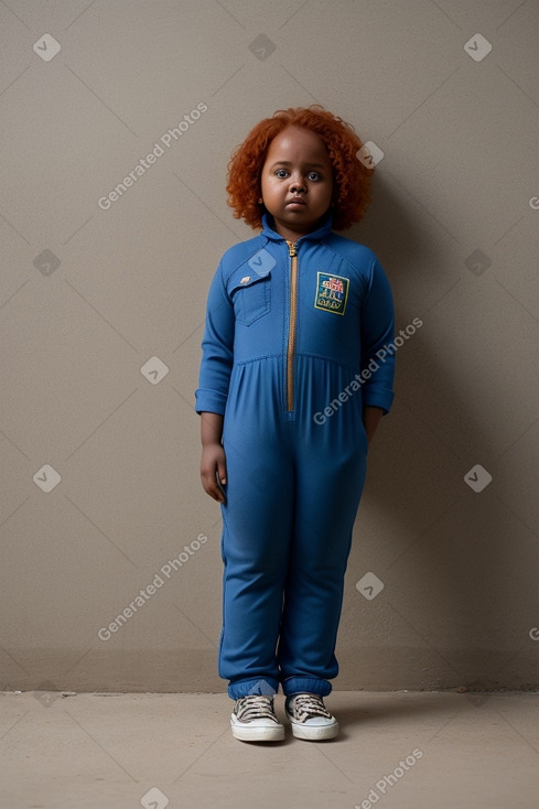 Somali child girl with  ginger hair