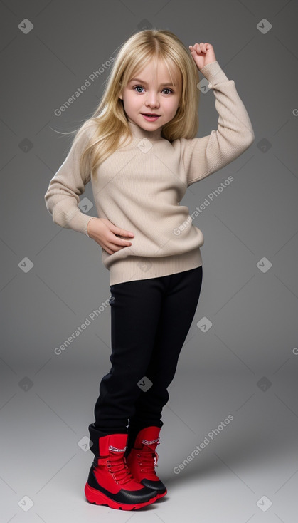 Serbian infant girl with  blonde hair