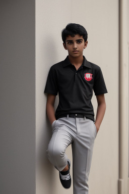 Omani teenager boy with  black hair