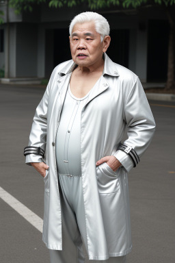 Thai elderly male with  white hair