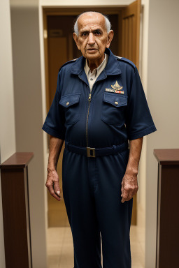 Egyptian elderly male with  brown hair