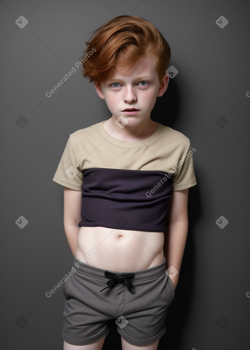 Child boy with  ginger hair