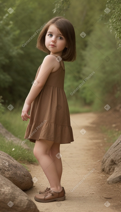 Greek infant girl with  brown hair