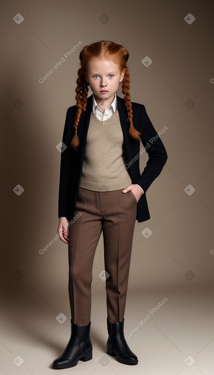 Child female with  ginger hair