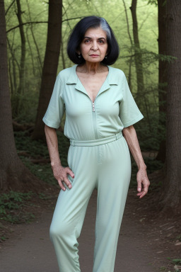 Iranian elderly female with  black hair