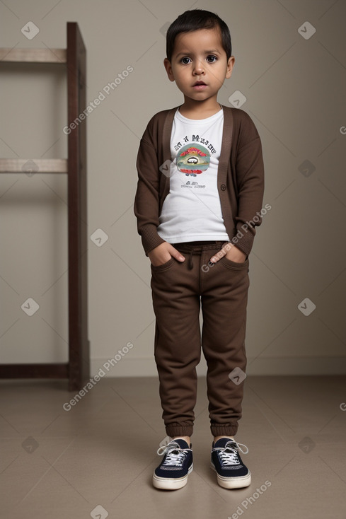 Guatemalan infant boy with  brown hair