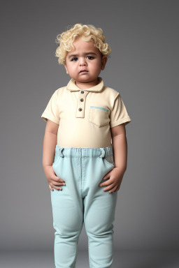 Emirati infant boy with  blonde hair