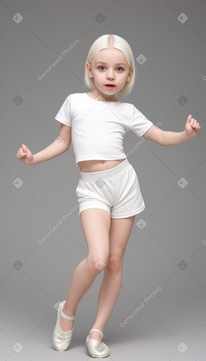 Serbian infant girl with  white hair