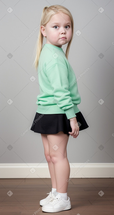 Danish child girl with  blonde hair