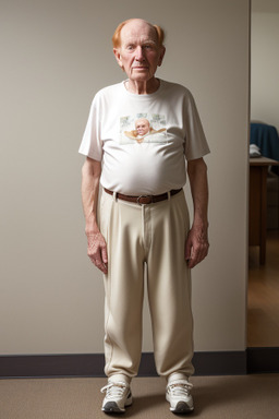 Elderly male with  ginger hair