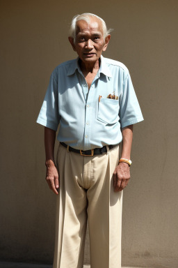 Nepalese elderly male with  blonde hair