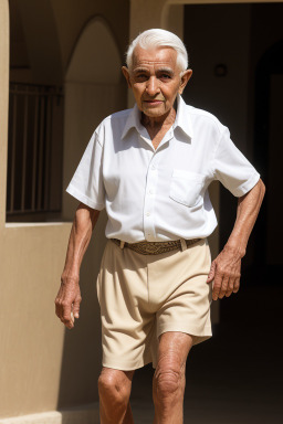 Omani elderly male with  white hair