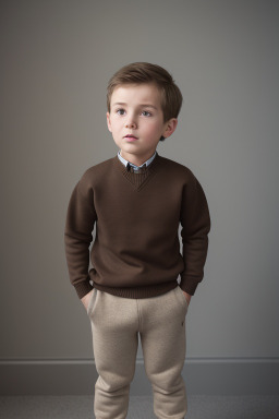 Danish child boy with  brown hair