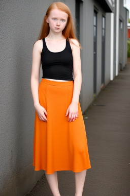 Icelandic teenager girl with  ginger hair