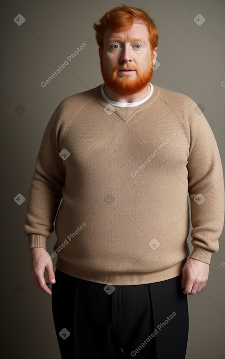 French 45 years male with  ginger hair