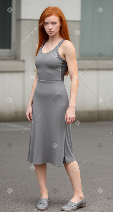 Slovenian young adult female with  ginger hair