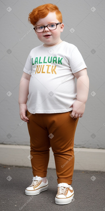 Lithuanian infant boy with  ginger hair