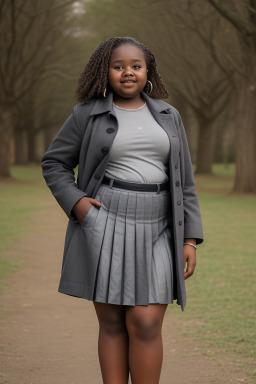 Senegalese teenager girl with  gray hair