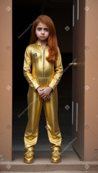 Pakistani child female with  ginger hair