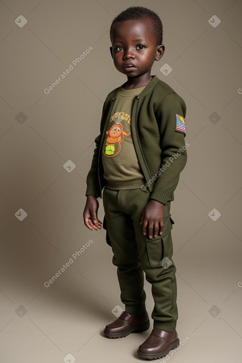 Ugandan infant boy with  brown hair