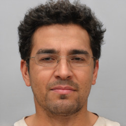 Neutral white adult male with short  brown hair and brown eyes