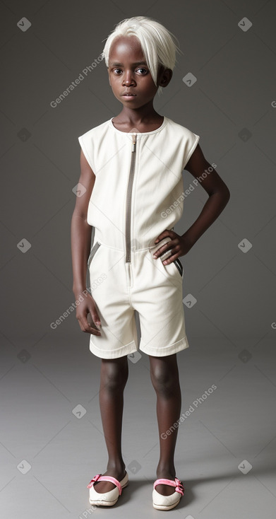 Ugandan child male with  white hair